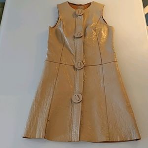 Vintage Leather Sleeveless Dress